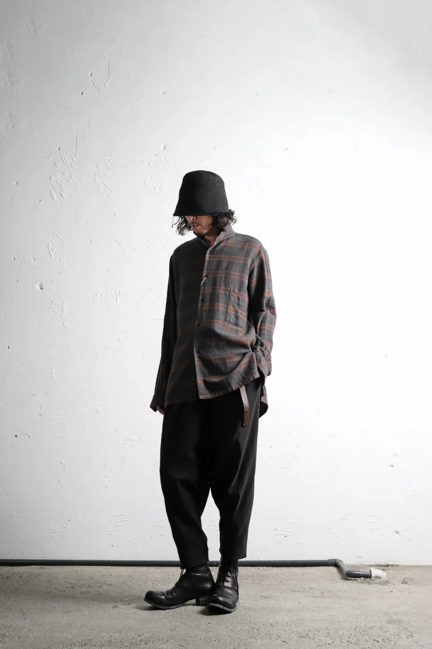 COLINA GARDENER CHECK SHIRT / SOFT FLANNEL (GREY x BROWN) - Image 26