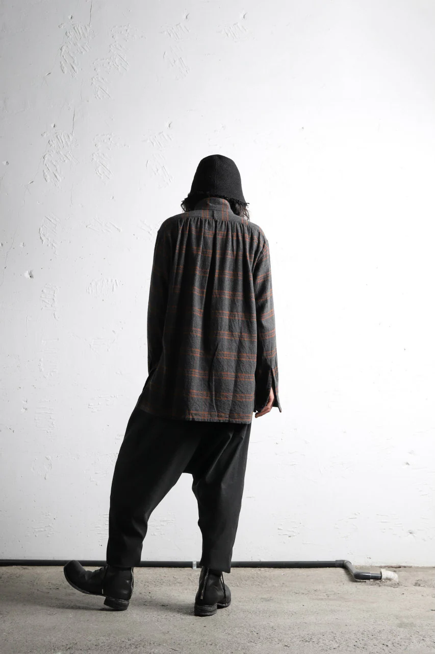 COLINA GARDENER CHECK SHIRT / SOFT FLANNEL (GREY x BROWN) - Image 27