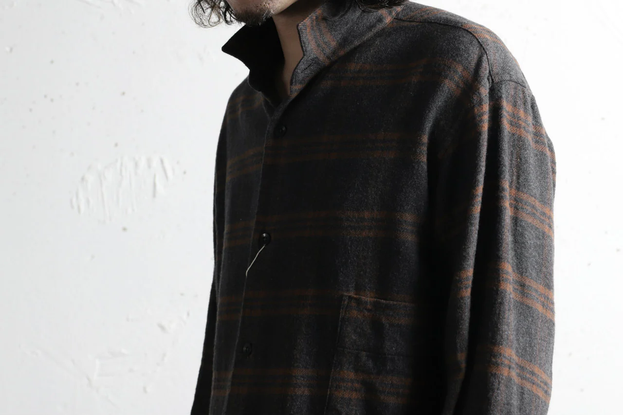 COLINA GARDENER CHECK SHIRT / SOFT FLANNEL (GREY x BROWN) - Image 28