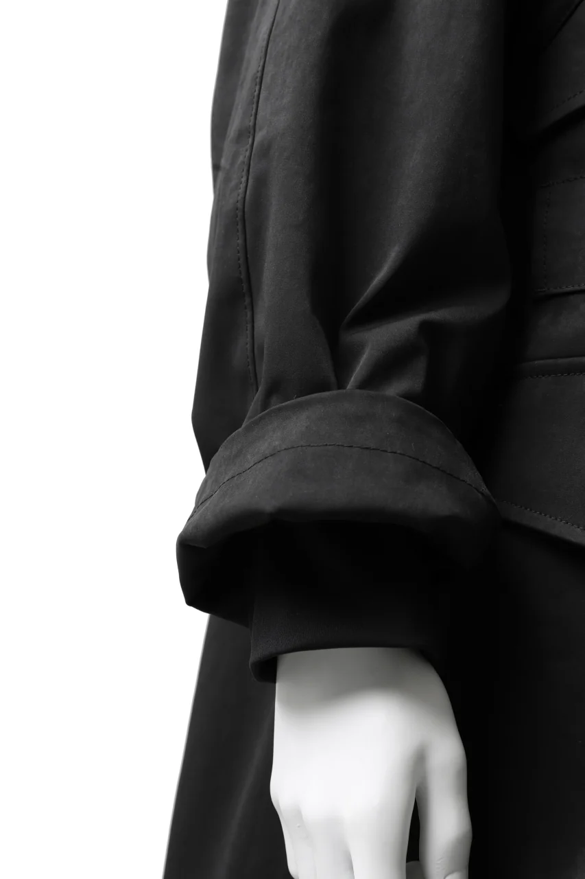 COLINA M-1947 HOOD PARKA COAT / HIGH DENSITY MILICLOTH & CLIMASHIELD® (BLACK) - Image 21