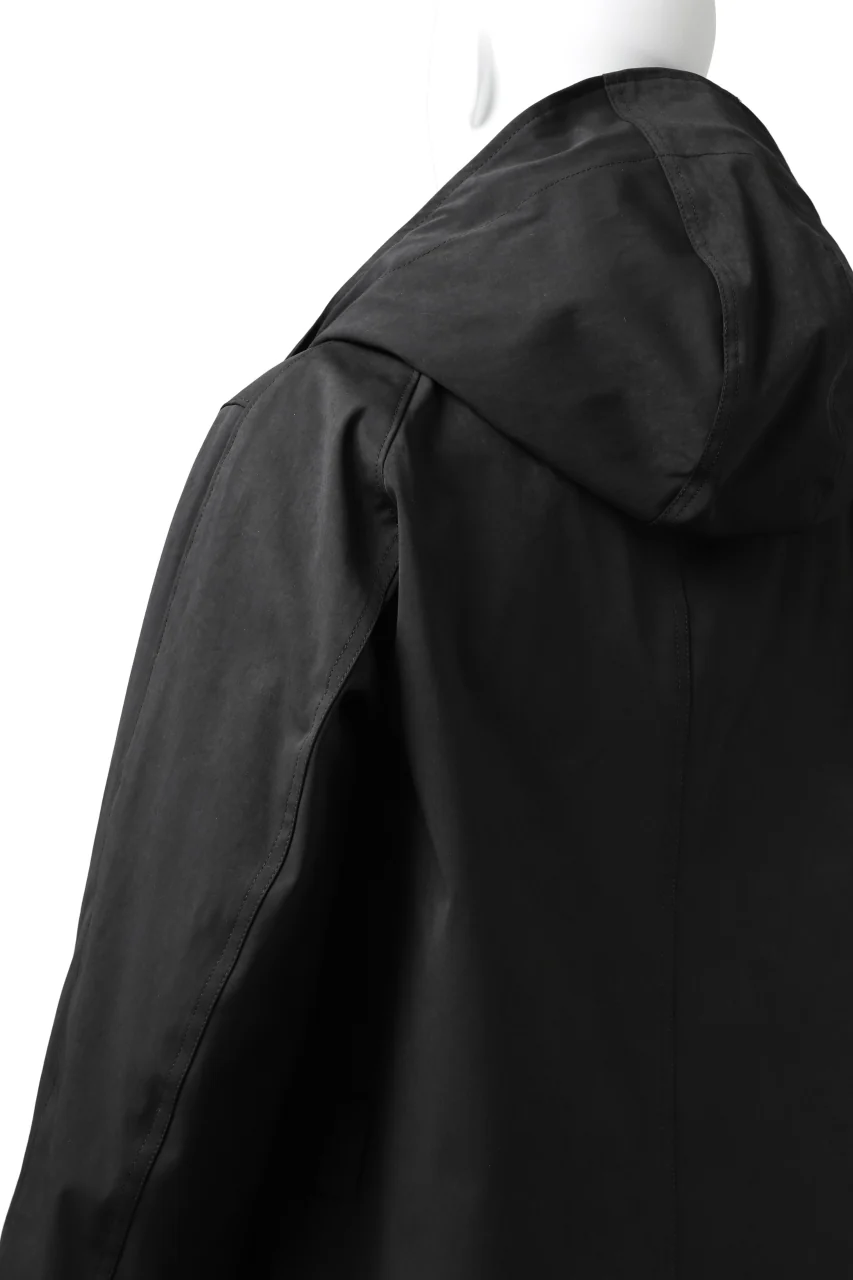 COLINA M-1947 HOOD PARKA COAT / HIGH DENSITY MILICLOTH & CLIMASHIELD® (BLACK) - Image 23