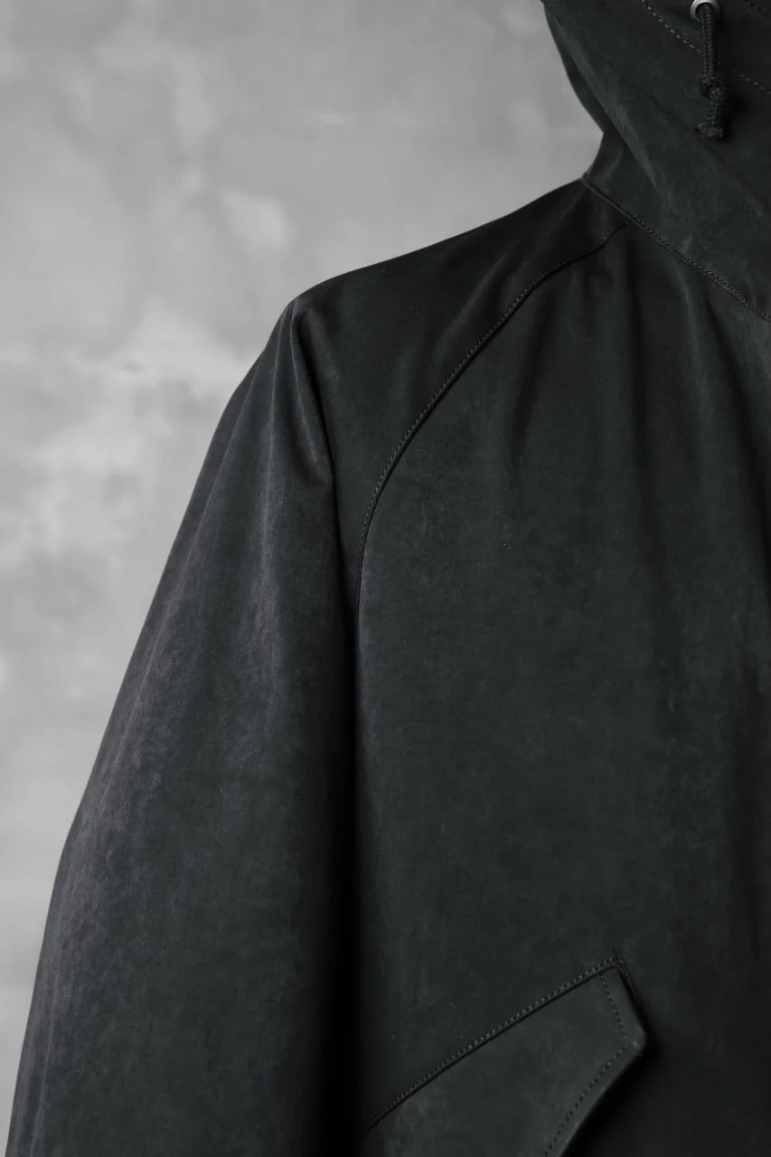 COLINA M-1948 HOOD PARKA COAT / HIGH DENSITY MILICLOTH (BLACK) - Image 13