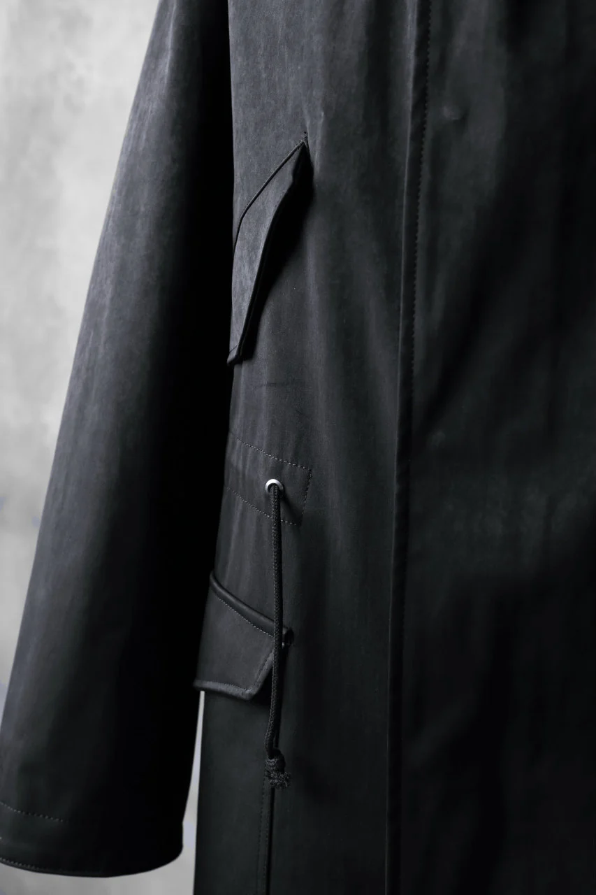 COLINA M-1948 HOOD PARKA COAT / HIGH DENSITY MILICLOTH (BLACK) - Image 15