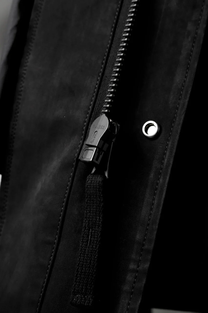 COLINA M-1948 HOOD PARKA COAT / HIGH DENSITY MILICLOTH (BLACK) - Image 23
