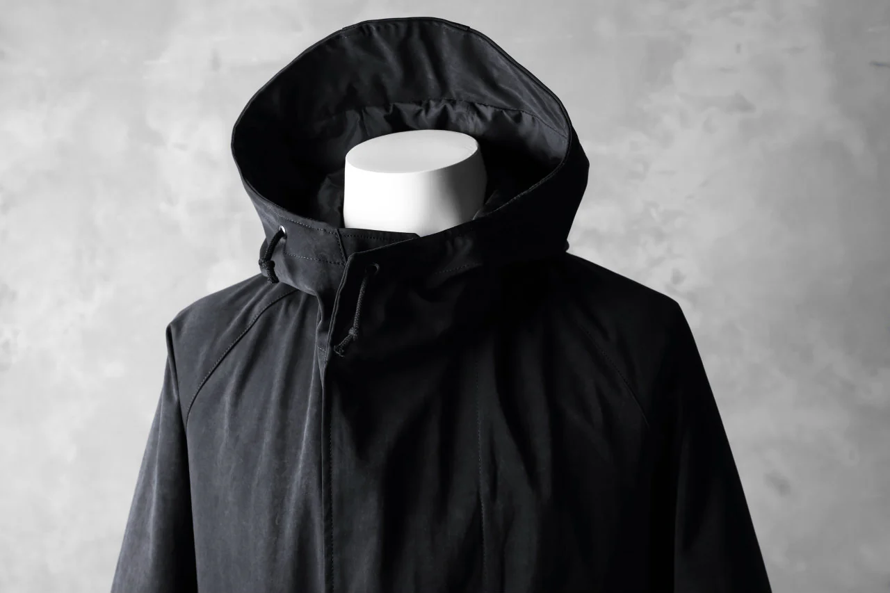 COLINA M-1948 HOOD PARKA COAT / HIGH DENSITY MILICLOTH (BLACK) - Image 25