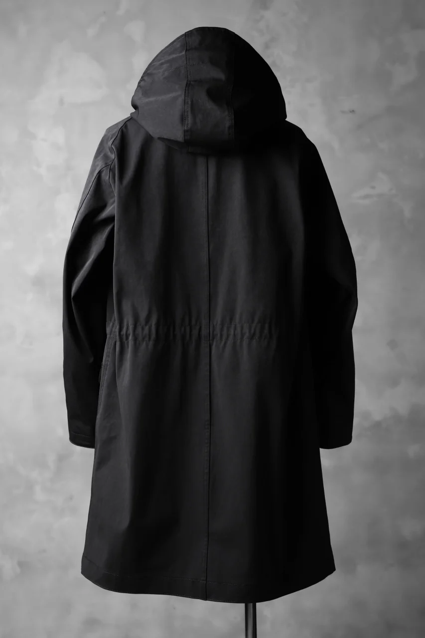 COLINA M-1948 HOOD PARKA COAT / HIGH DENSITY MILICLOTH (BLACK) - Image 5