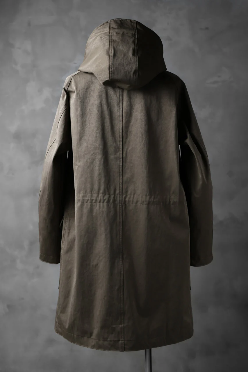 COLINA M-1948 HOOD PARKA COAT / HIGH DENSITY MILICLOTH (OLIVE) - Image 4