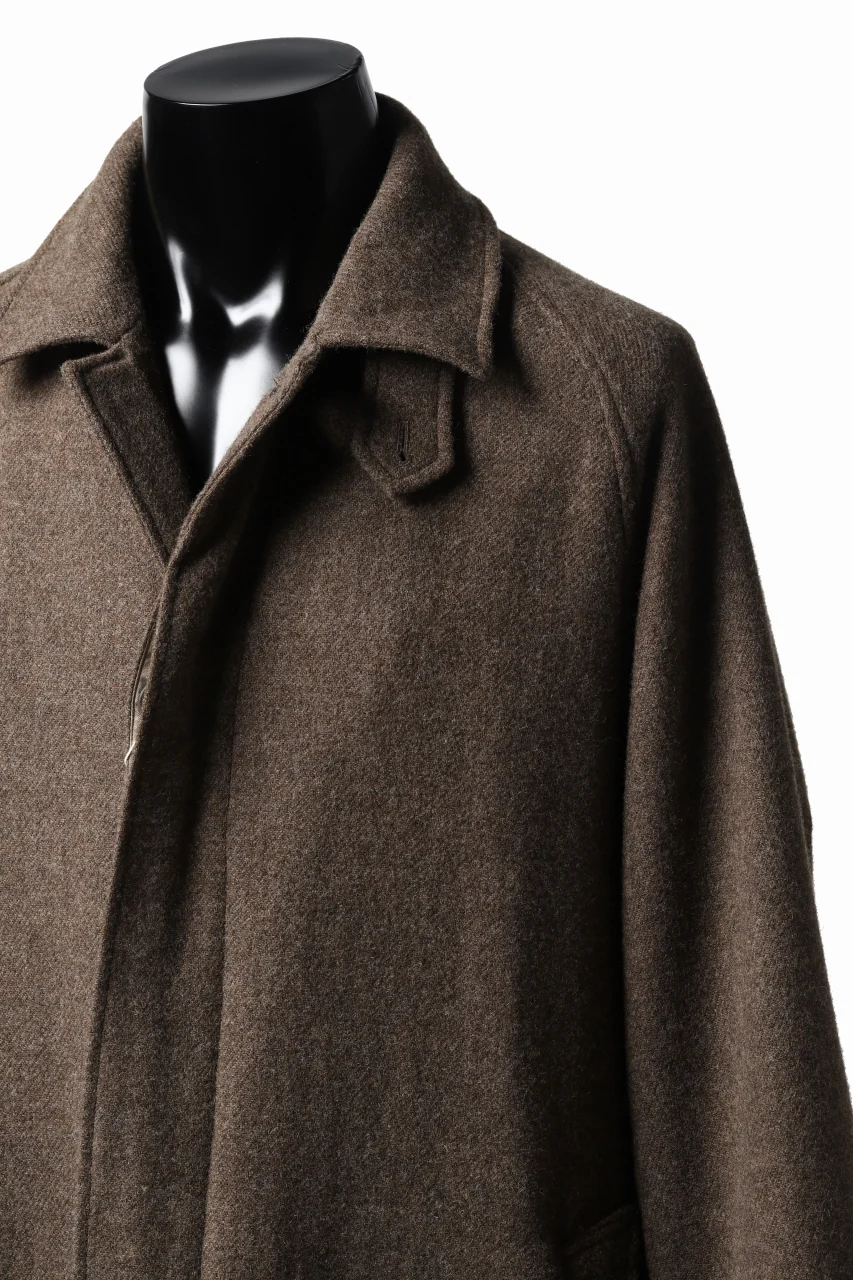 COLINA MAC COAT / BRITISH SUFFOLK TWEED (BROWN) - Image 11