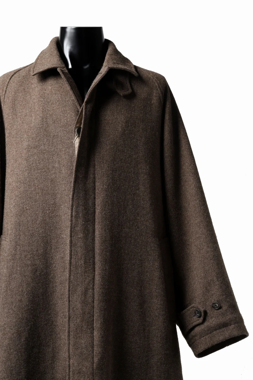 COLINA MAC COAT / BRITISH SUFFOLK TWEED (BROWN) - Image 12