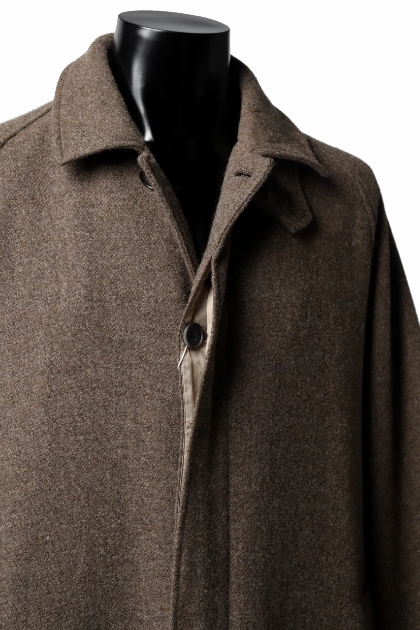 COLINA MAC COAT / BRITISH SUFFOLK TWEED (BROWN) - Image 13