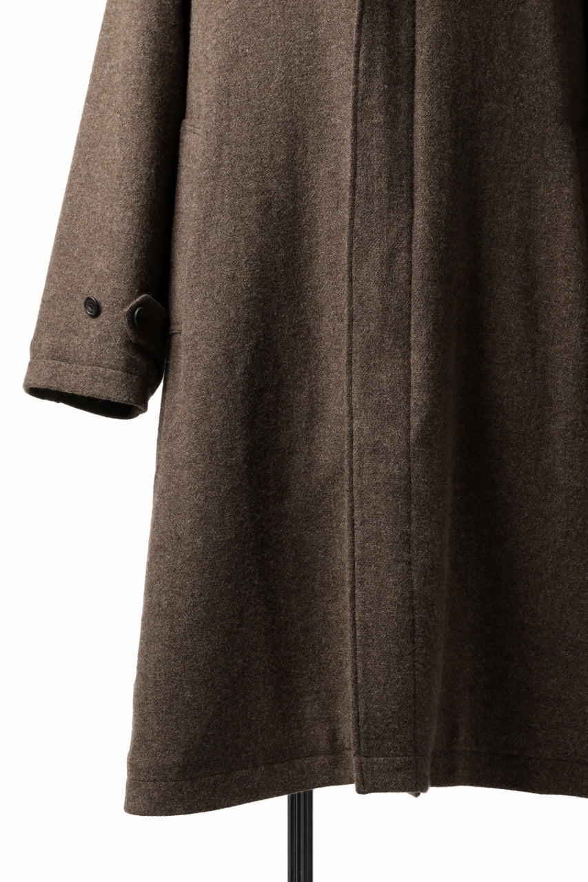 COLINA MAC COAT / BRITISH SUFFOLK TWEED (BROWN) - Image 17
