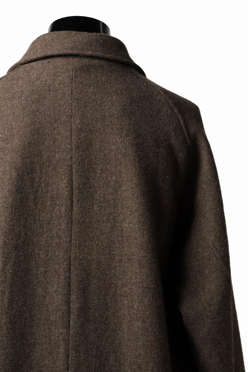 COLINA MAC COAT / BRITISH SUFFOLK TWEED (BROWN) - Image 19