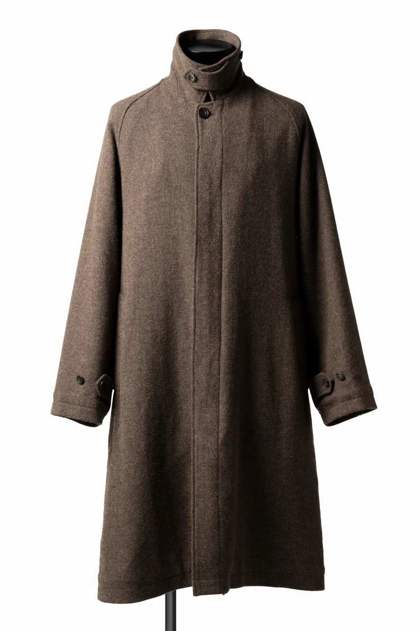 COLINA MAC COAT / BRITISH SUFFOLK TWEED (BROWN) - Image 3