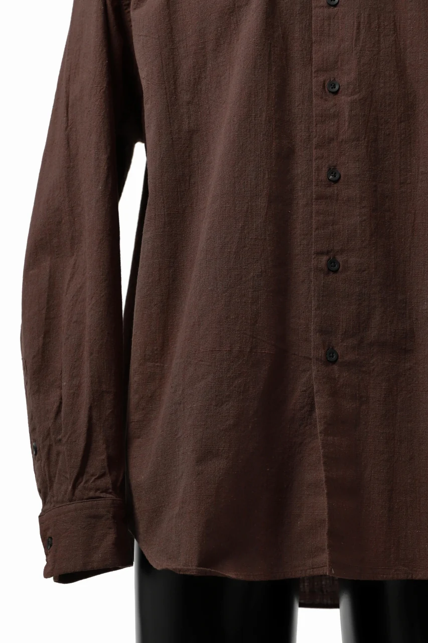 COLINA MINIMAL SHIRT / HANDSPUN COTTON RUSTIC CHAMBRAY (RED CLAY) - Image 23