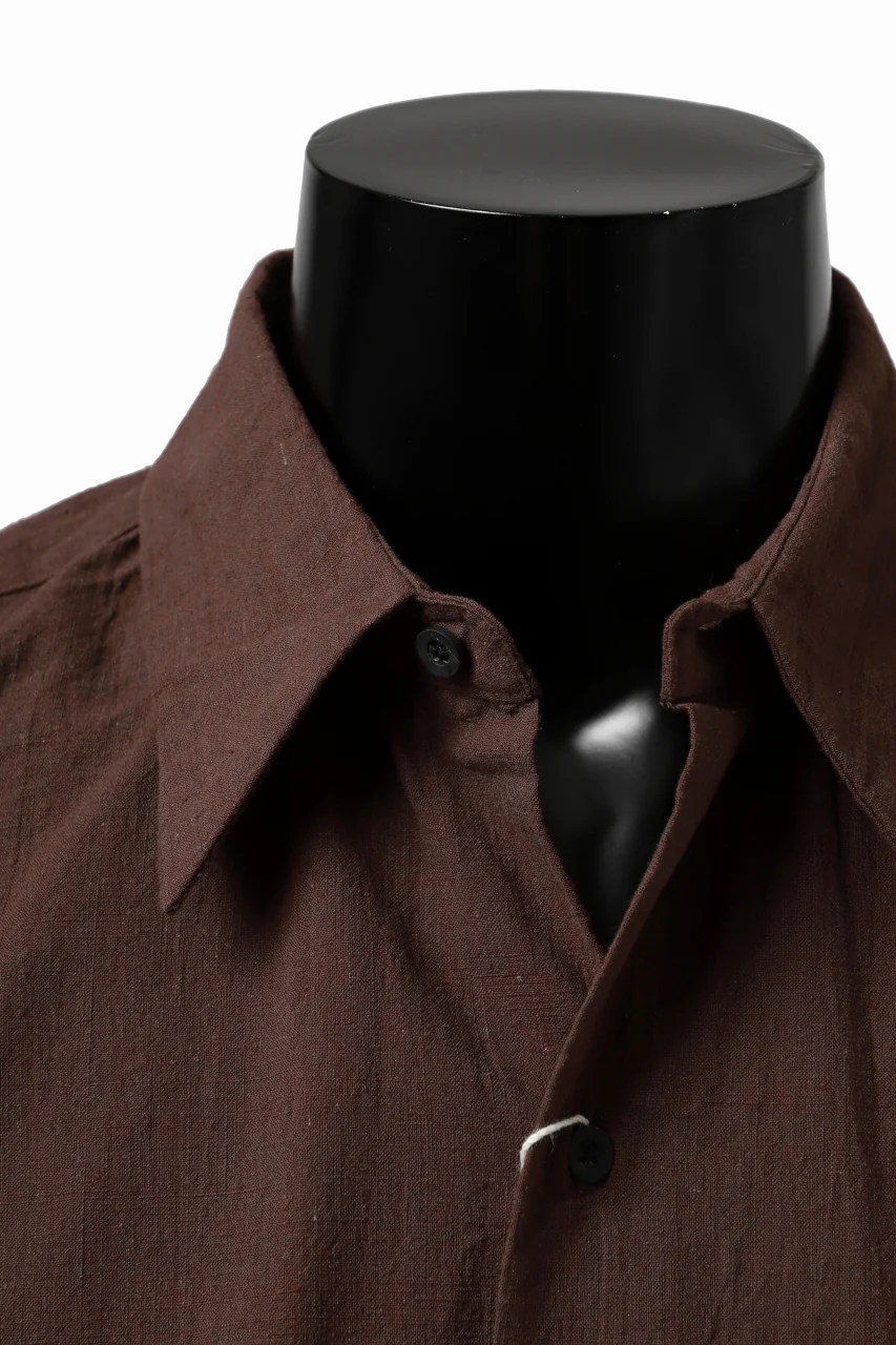 COLINA MINIMAL SHIRT / HANDSPUN COTTON RUSTIC CHAMBRAY (RED CLAY) - Image 25