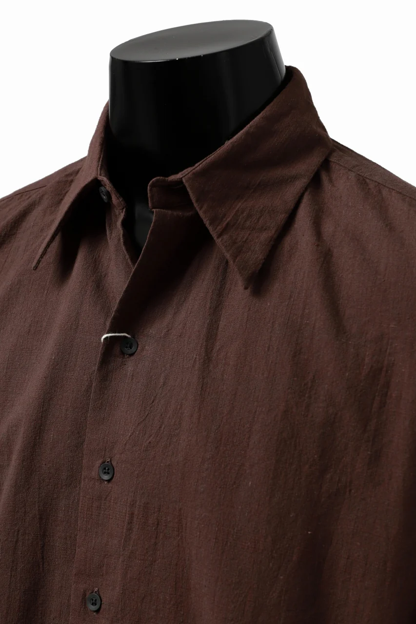 COLINA MINIMAL SHIRT / HANDSPUN COTTON RUSTIC CHAMBRAY (RED CLAY) - Image 26