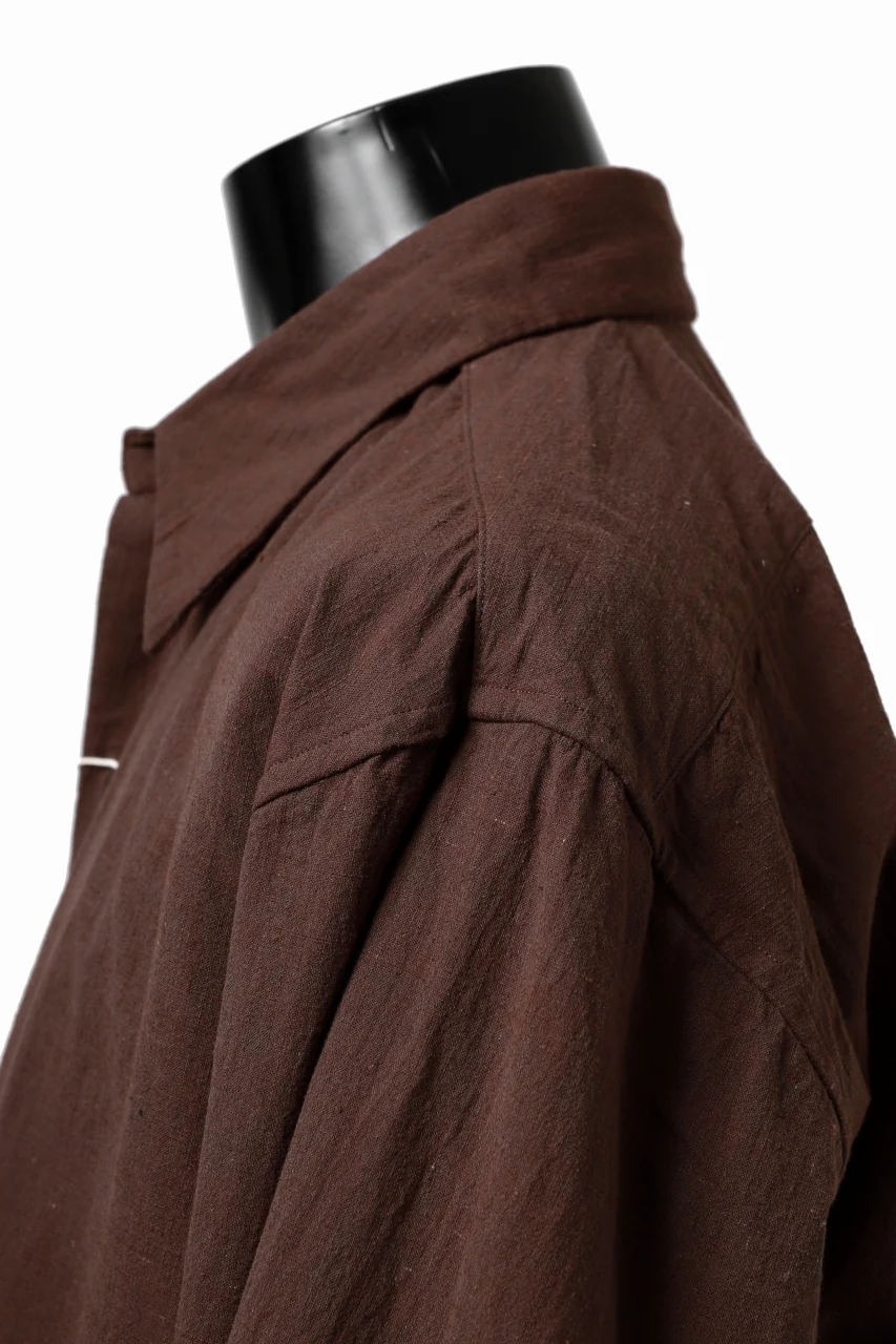 COLINA MINIMAL SHIRT / HANDSPUN COTTON RUSTIC CHAMBRAY (RED CLAY) - Image 28
