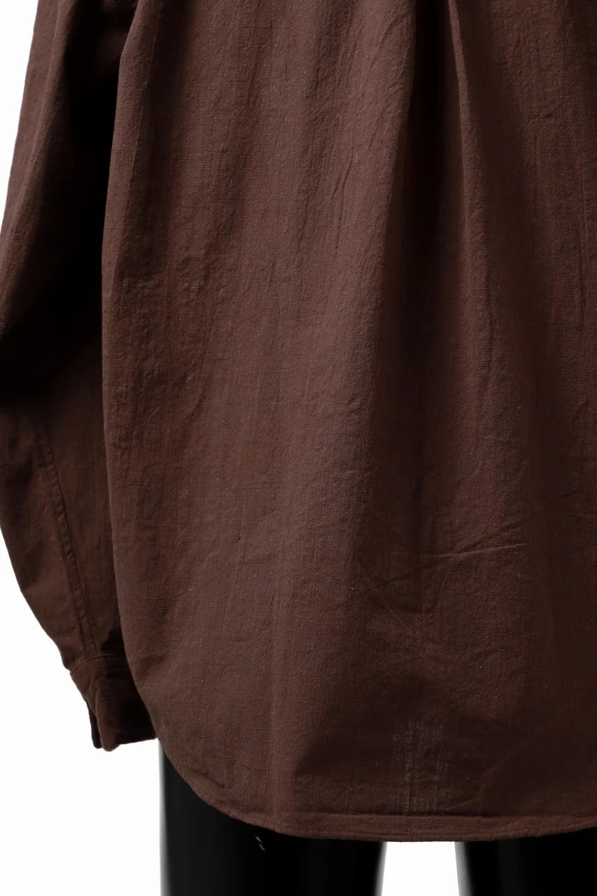 COLINA MINIMAL SHIRT / HANDSPUN COTTON RUSTIC CHAMBRAY (RED CLAY) - Image 30