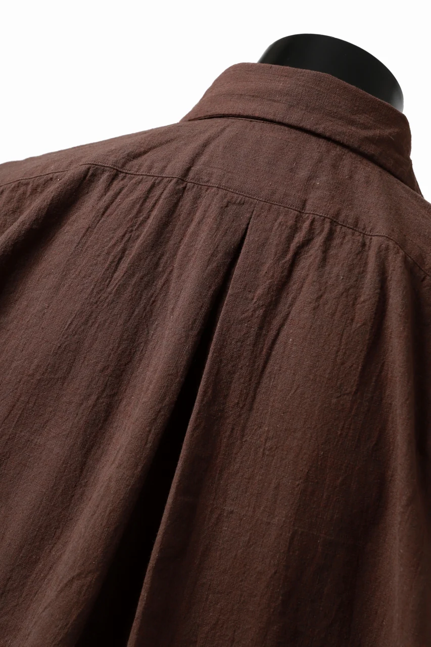 COLINA MINIMAL SHIRT / HANDSPUN COTTON RUSTIC CHAMBRAY (RED CLAY) - Image 31