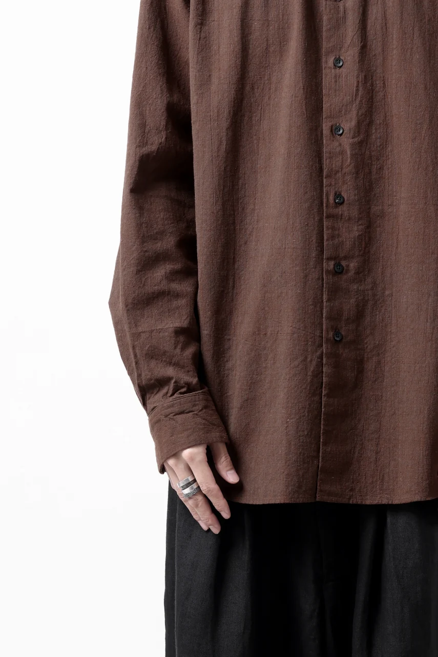 COLINA MINIMAL SHIRT / HANDSPUN COTTON RUSTIC CHAMBRAY (RED CLAY) - Image 34