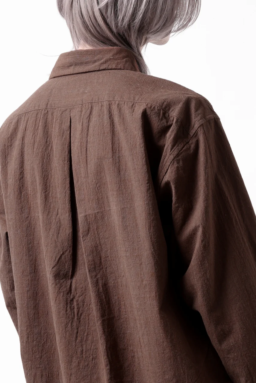 COLINA MINIMAL SHIRT / HANDSPUN COTTON RUSTIC CHAMBRAY (RED CLAY) - Image 43