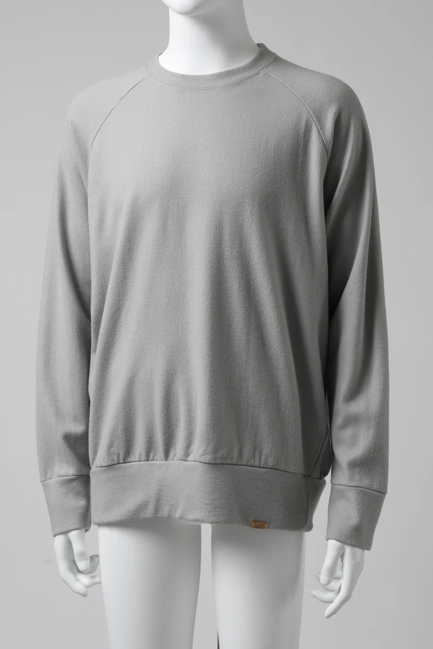 COLINA RAGLAN SWEAT PULLOVER / SUPER 140s WASHABLE WOOL (GREIGE) - Image 2