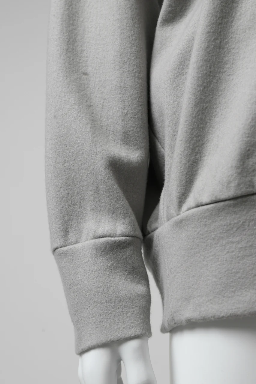COLINA RAGLAN SWEAT PULLOVER / SUPER 140s WASHABLE WOOL (GREIGE) - Image 7