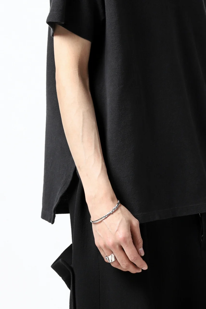 COLINA RELAX FIT T-SHIRT / PIQUE KNITTING JERSEY (ANTIQUE BLACK) - Image 13