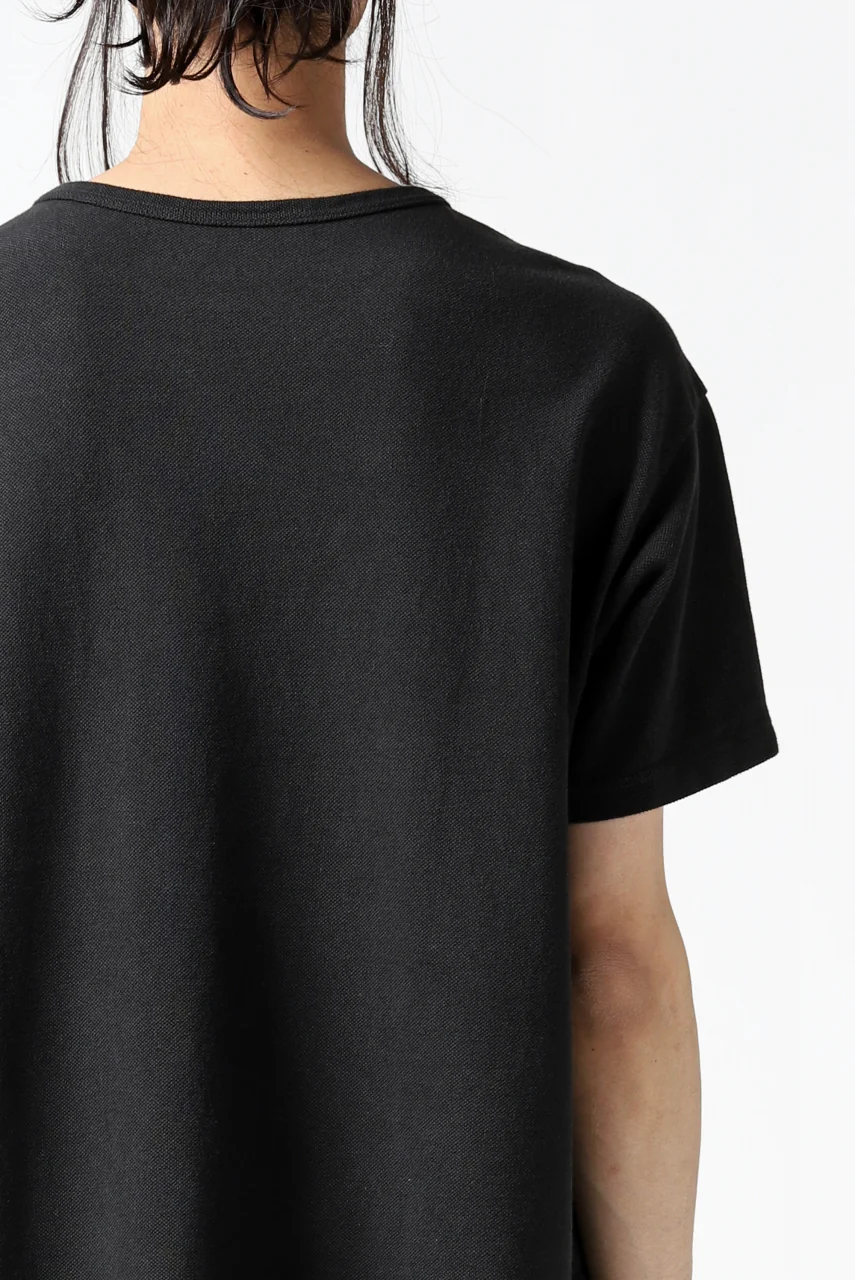 COLINA RELAX FIT T-SHIRT / PIQUE KNITTING JERSEY (ANTIQUE BLACK) - Image 14