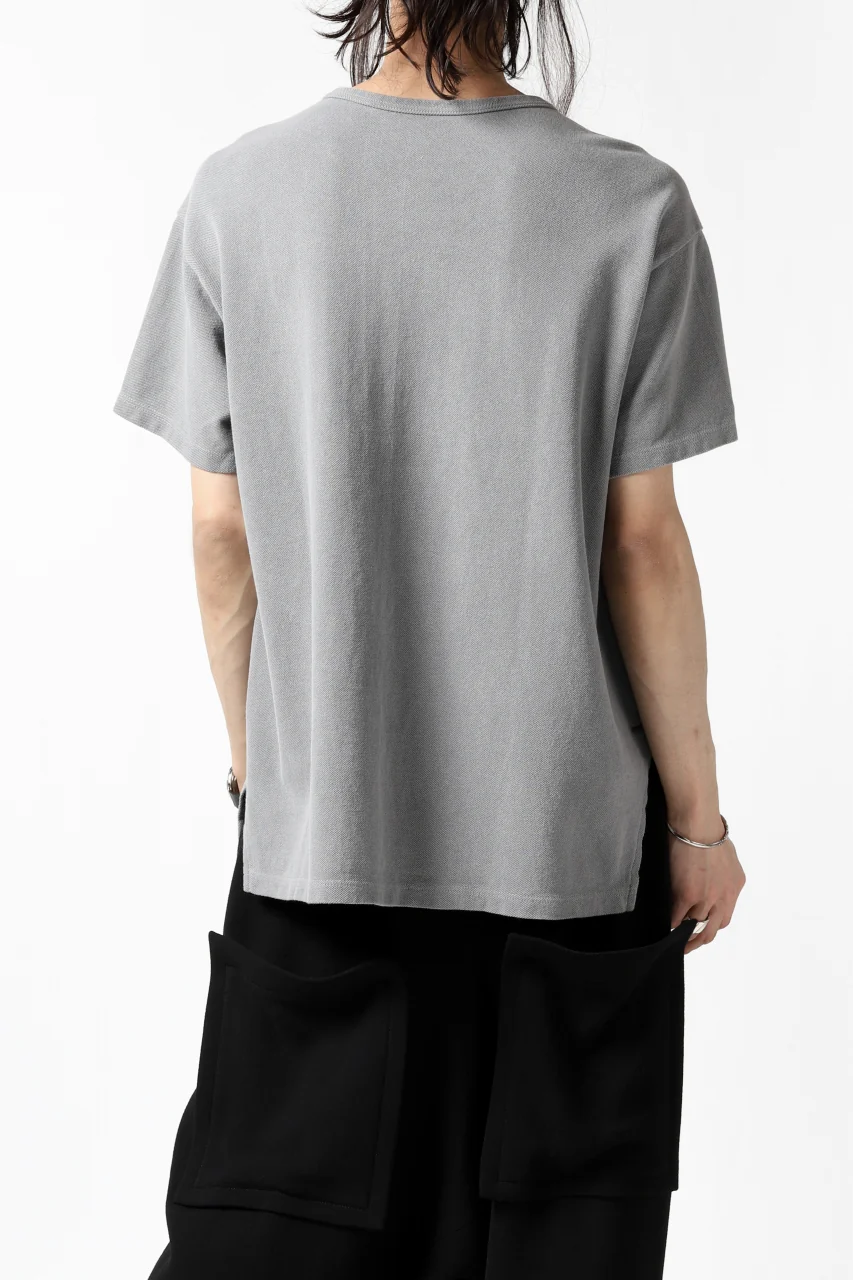 COLINA RELAX FIT T-SHIRT / PIQUE KNITTING JERSEY (L.SUMI DYED) - Image 10