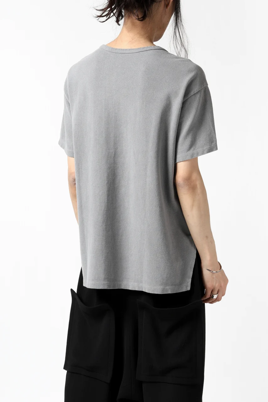 COLINA RELAX FIT T-SHIRT / PIQUE KNITTING JERSEY (L.SUMI DYED) - Image 11