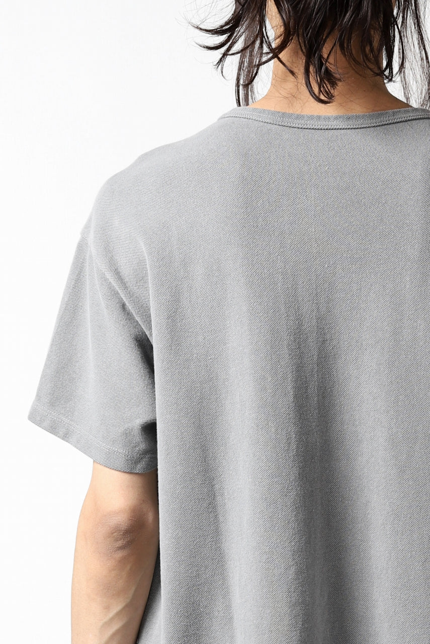 COLINA RELAX FIT T-SHIRT / PIQUE KNITTING JERSEY (L.SUMI DYED) - Image 16