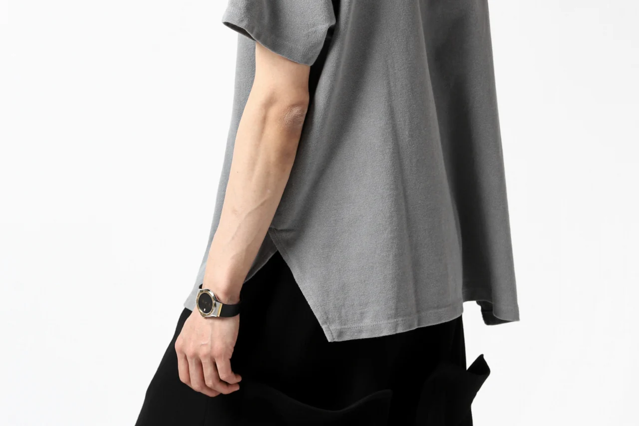 COLINA RELAX FIT T-SHIRT / PIQUE KNITTING JERSEY (L.SUMI DYED) - Image 20