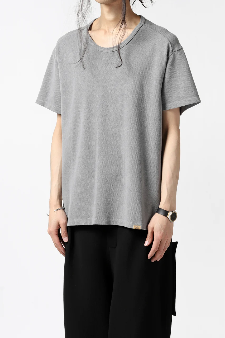 COLINA RELAX FIT T-SHIRT / PIQUE KNITTING JERSEY (L.SUMI DYED) - Image 3
