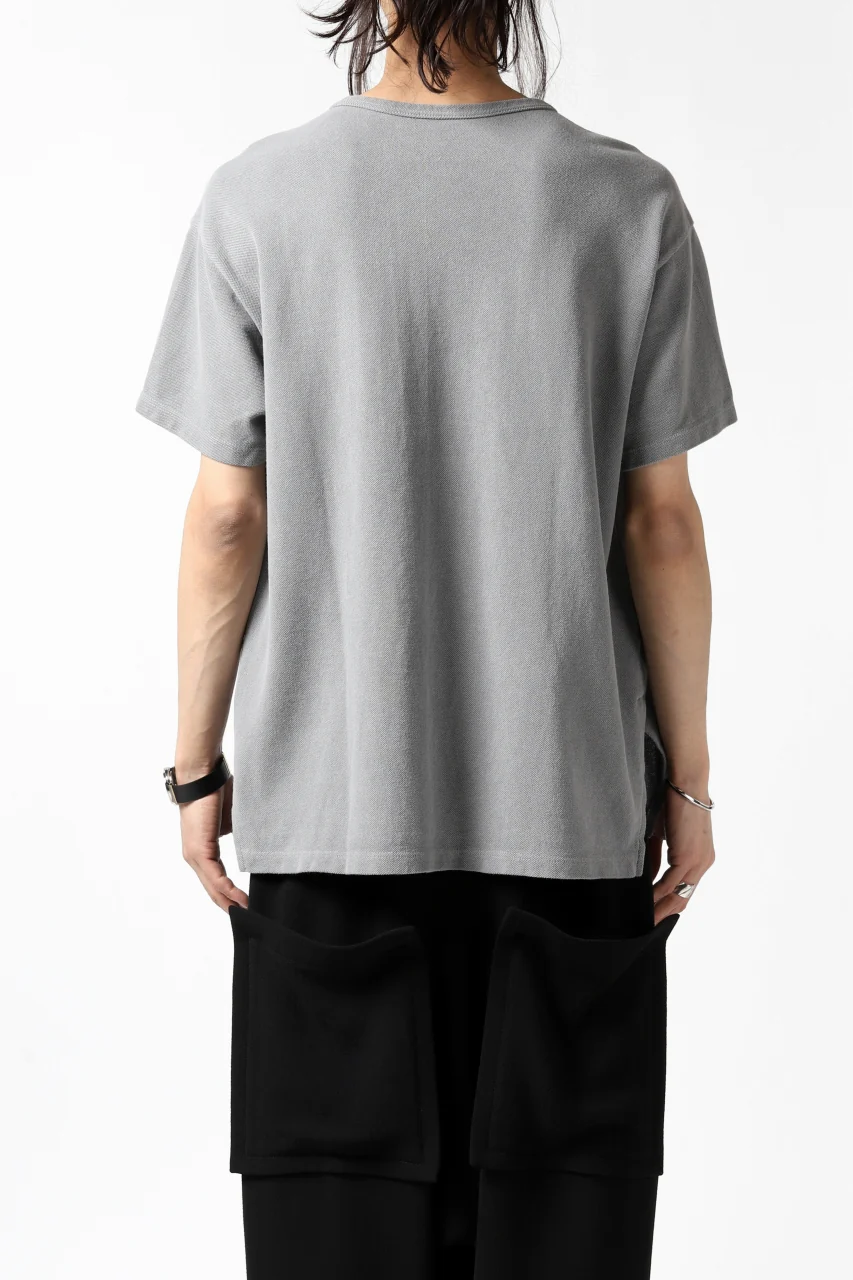 COLINA RELAX FIT T-SHIRT / PIQUE KNITTING JERSEY (L.SUMI DYED) - Image 9