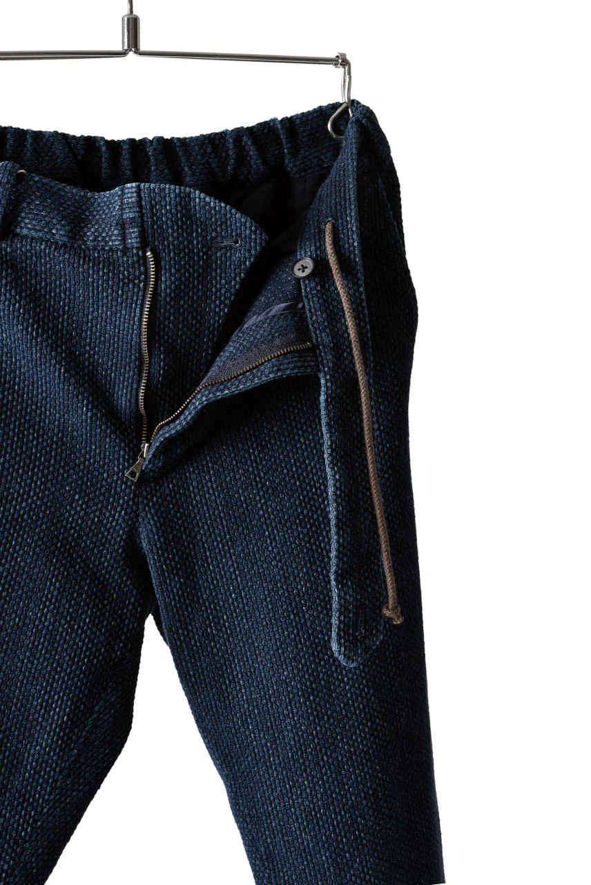 COLINA SASHIKO CURVED TROUSERS (INDIGO) - Image 10