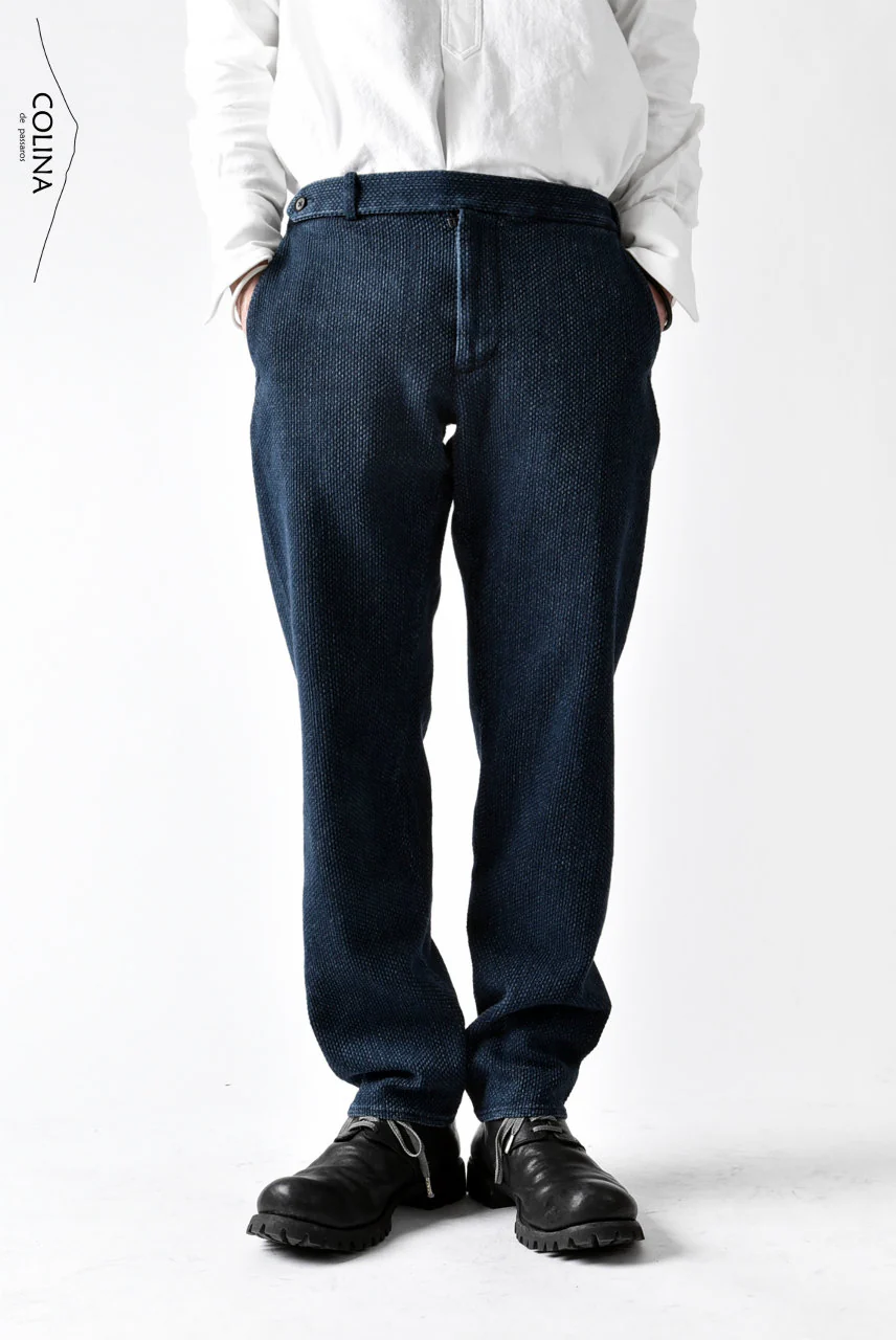 COLINA SASHIKO CURVED TROUSERS (INDIGO) - Image 16