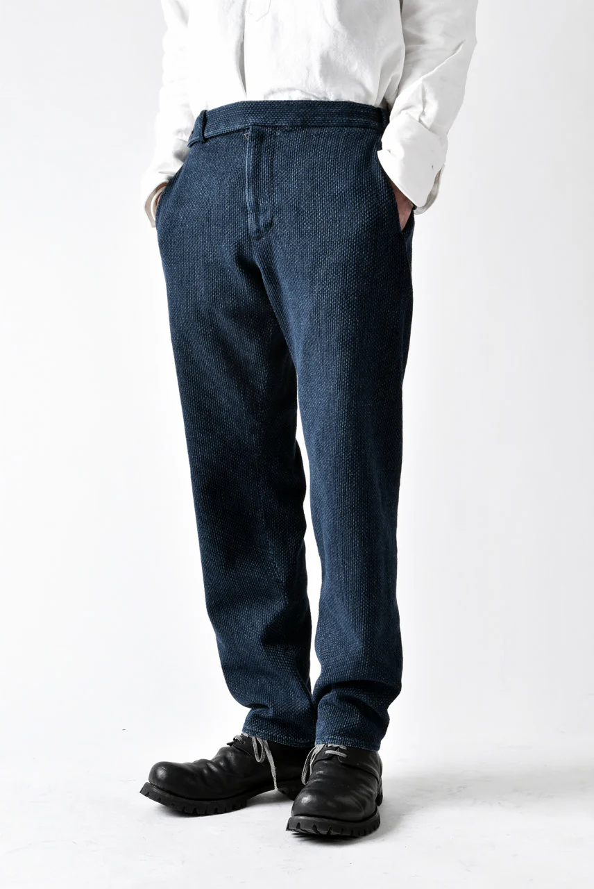 COLINA SASHIKO CURVED TROUSERS (INDIGO) - Image 18
