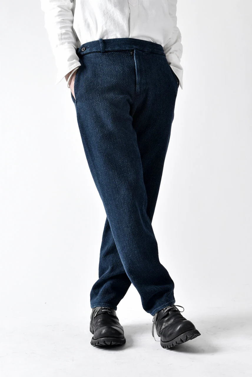 COLINA SASHIKO CURVED TROUSERS (INDIGO) - Image 19