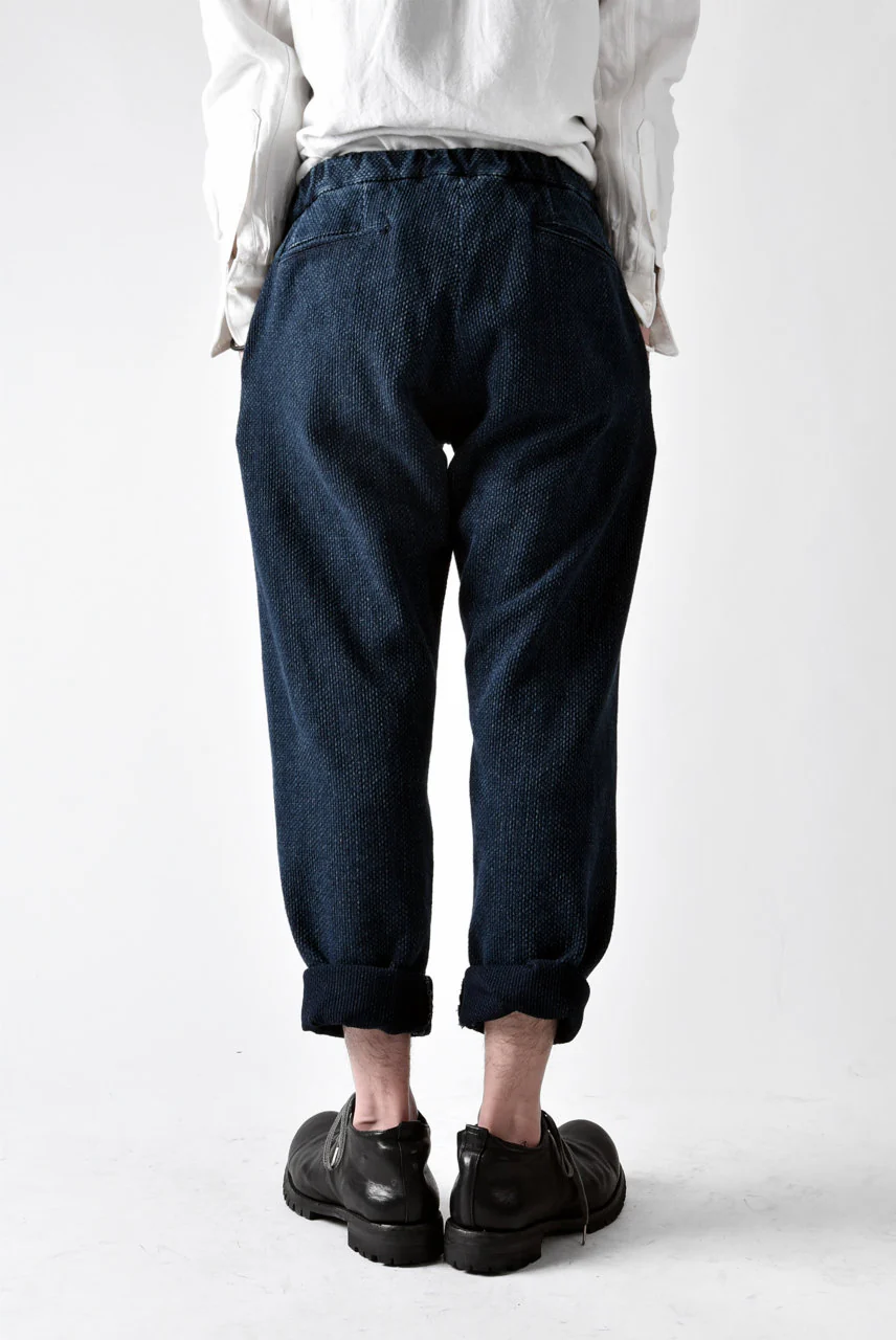 COLINA SASHIKO CURVED TROUSERS (INDIGO) - Image 24