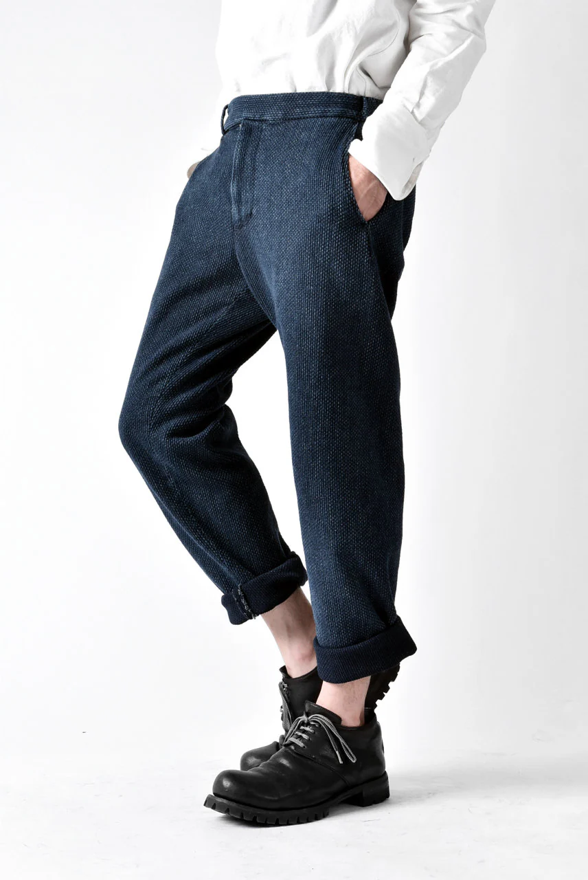 COLINA SASHIKO CURVED TROUSERS (INDIGO) - Image 25