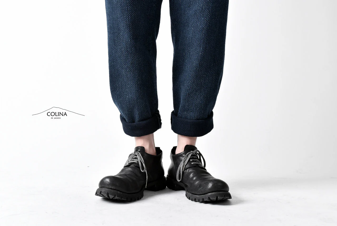 COLINA SASHIKO CURVED TROUSERS (INDIGO) - Image 34