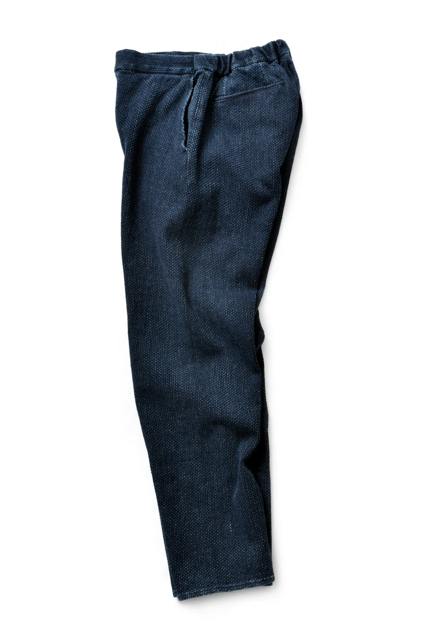 COLINA SASHIKO CURVED TROUSERS (INDIGO) - Image 5