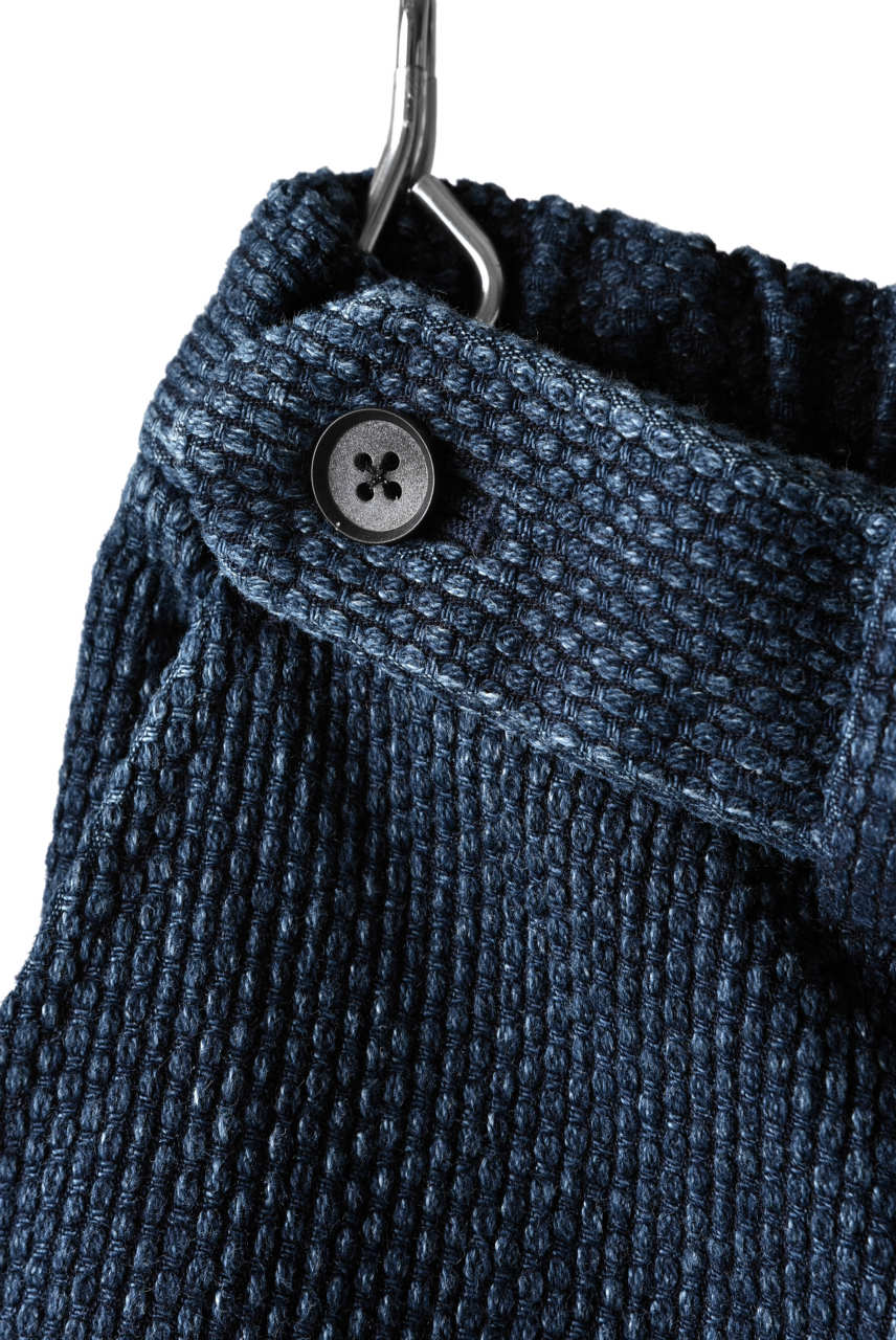 COLINA SASHIKO CURVED TROUSERS (INDIGO) - Image 8