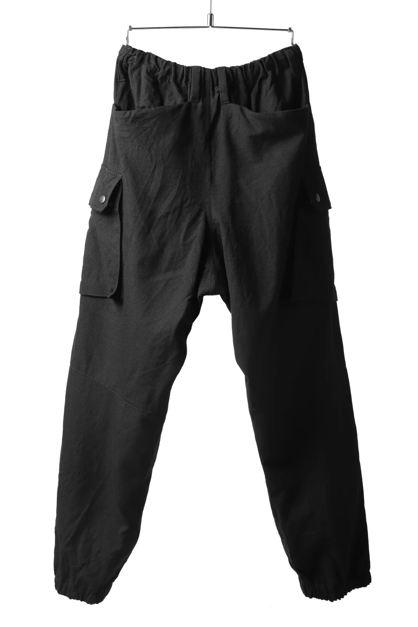 COLINA TACTICAL PANTS / WASHABLE WOOL GABARDINE (BLACK) - Image 10