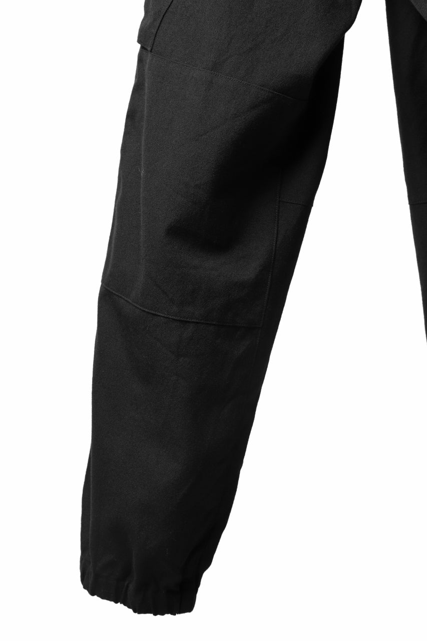 COLINA TACTICAL PANTS / WASHABLE WOOL GABARDINE (BLACK) - Image 13