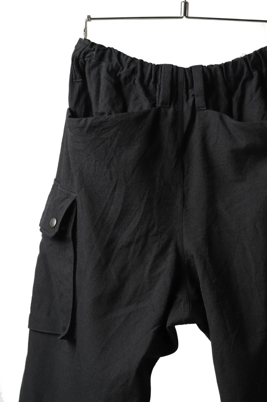 COLINA TACTICAL PANTS / WASHABLE WOOL GABARDINE (BLACK) - Image 17
