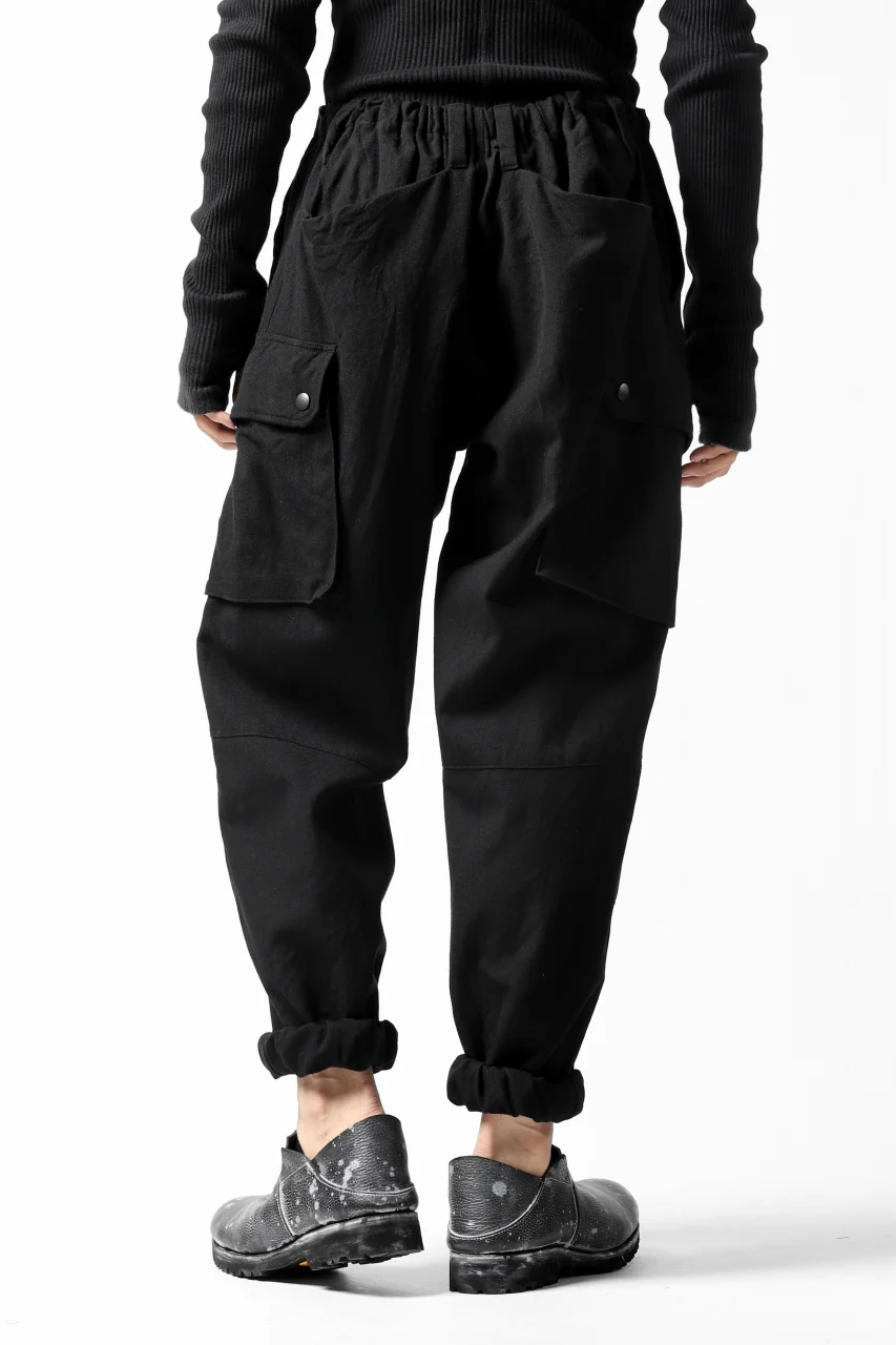 COLINA TACTICAL PANTS / WASHABLE WOOL GABARDINE (BLACK) - Image 21