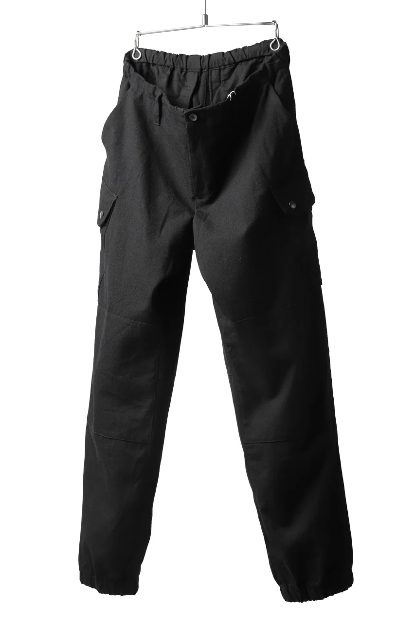 COLINA TACTICAL PANTS / WASHABLE WOOL GABARDINE (BLACK) - Image 9