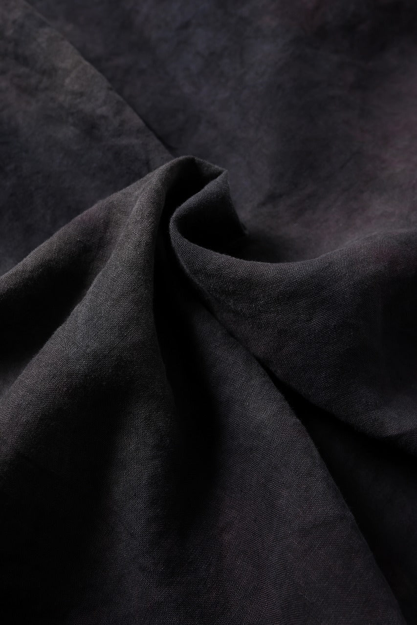 COLINA THE SHIRTS / NATURAL DYED LINEN POPLIN (暗黒染) - Image 11